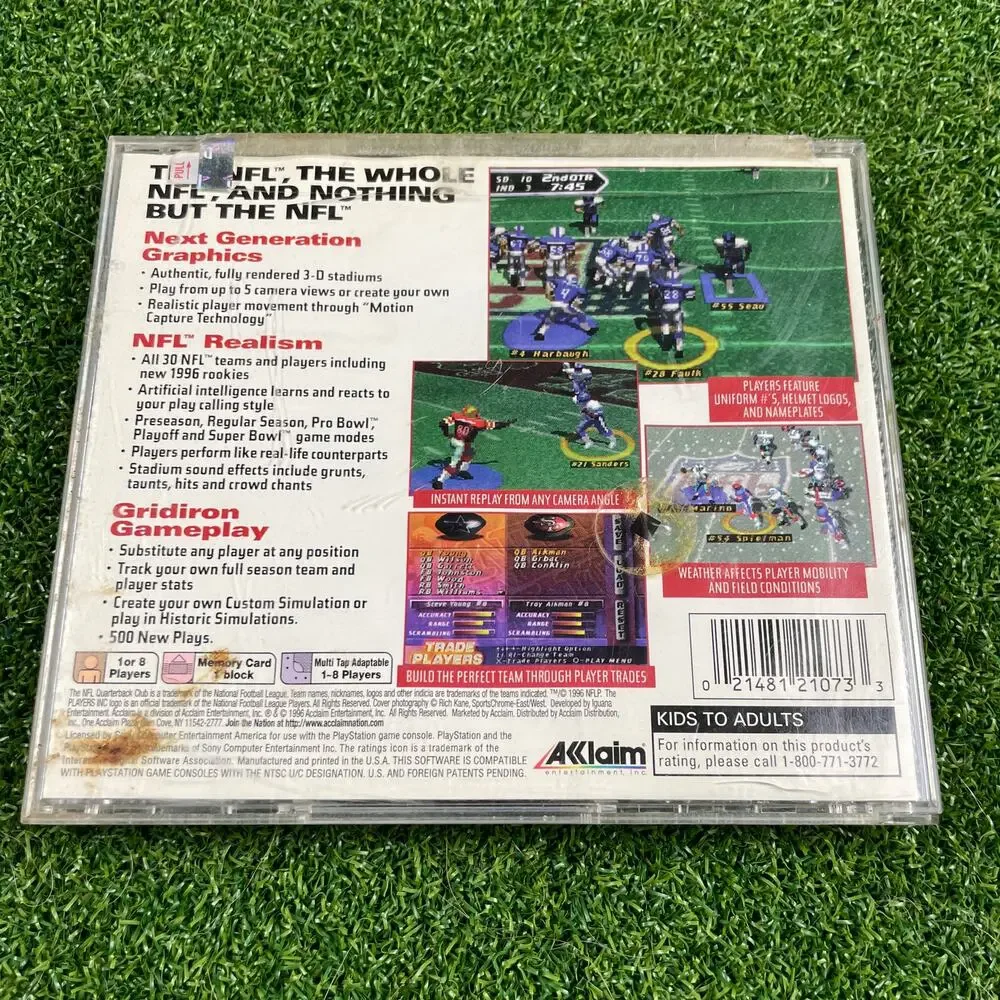 NFL Quarterback Club 97 (Sony PlayStation 1, 1997) PS1